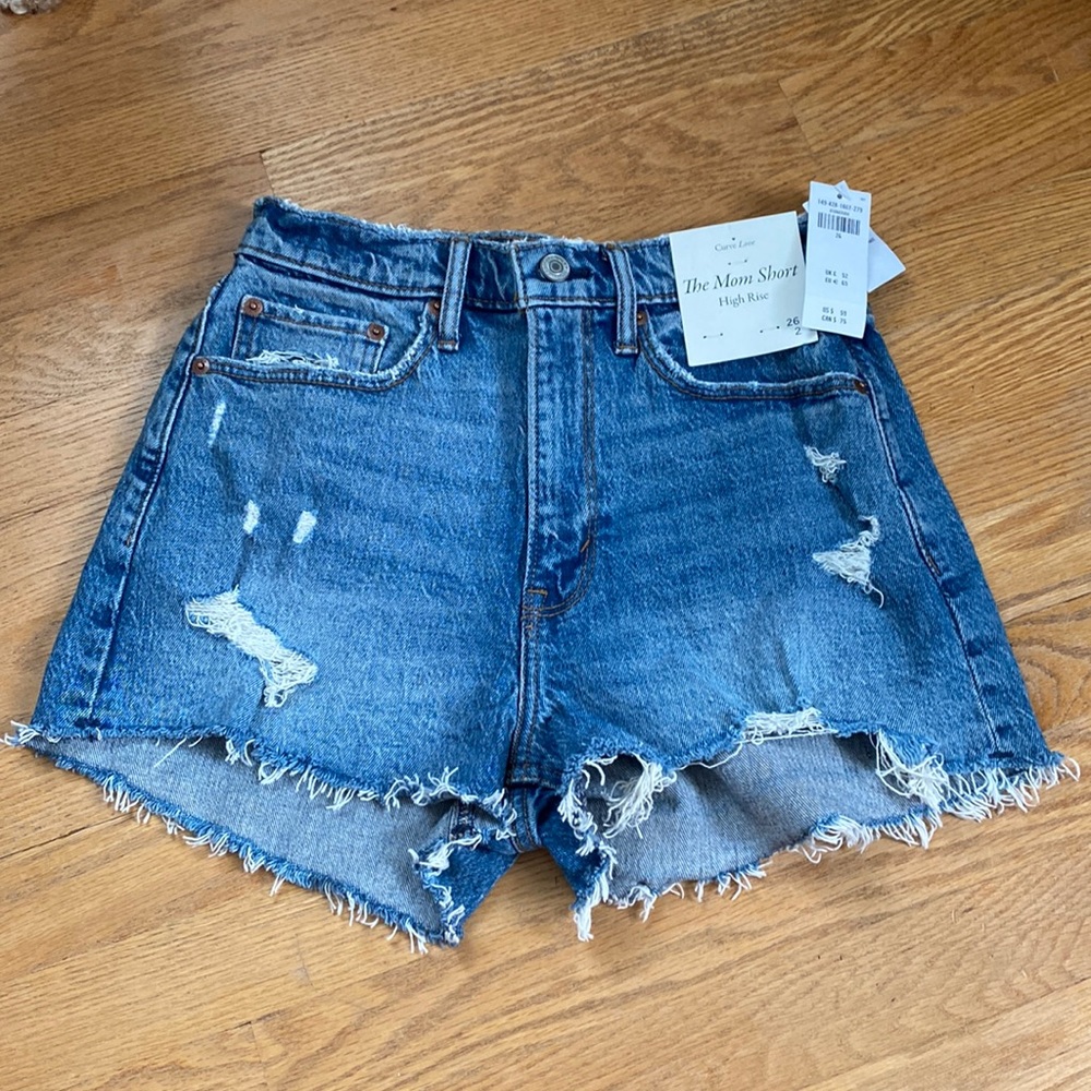 NWT Abercrombie and Fitch Curve Love Mom Shorts Size 26